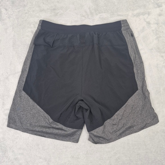 Lululemon License to Train Lined Short 7" Mens M Black Grey LM7B75S Lightweight - Picture 7 of 8